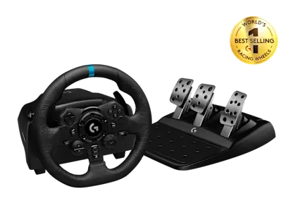 Logitech G923 racing wheel and pedal set